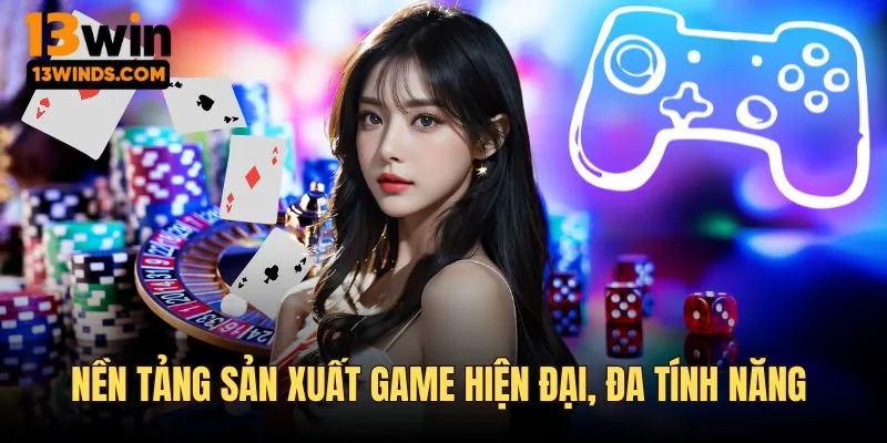 Sân chơi thiết kế game hiện đại, tích hợp nhiều tính năng